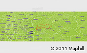 Physical Panoramic Map of ZIP code 75173