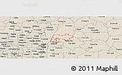 Shaded Relief Panoramic Map of ZIP code 75173