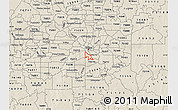 Shaded Relief Map of ZIP code 75203