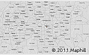 Silver Style 3D Map of ZIP code 75207