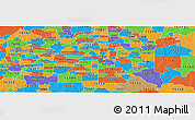Political Panoramic Map of ZIP code 75207