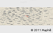 Shaded Relief Panoramic Map of ZIP code 75207