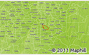 Physical 3D Map of ZIP code 75215