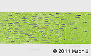 Physical Panoramic Map of ZIP code 75231