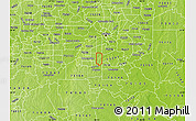 Physical Map of ZIP code 75232