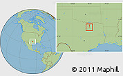 Savanna Style Location Map of ZIP code 75243