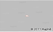 Gray 3D Map of ZIP code 75252, single color outside