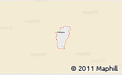 Classic Style 3D Map of ZIP code 75407, single color outside