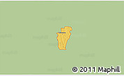 Savanna Style 3D Map of ZIP code 75407, single color outside