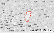Silver Style 3D Map of ZIP code 75407