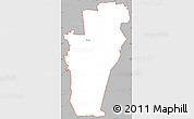 Gray Simple Map of ZIP code 75407
