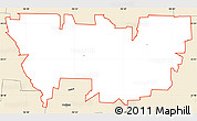 Classic Style Simple Map of ZIP code 75409
