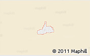 Classic Style 3D Map of ZIP code 75424, single color outside