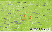 Physical 3D Map of ZIP code 75424