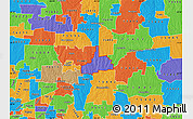Political Map of ZIP code 75424