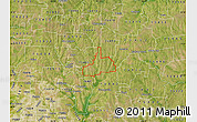 Satellite Map of ZIP code 75424