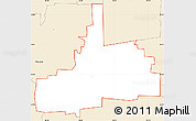 Classic Style Simple Map of ZIP code 75424