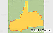 Savanna Style Simple Map of ZIP code 75424