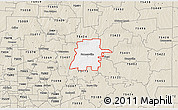 Classic Style 3D Map of ZIP code 75442