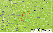 Physical 3D Map of ZIP code 75442