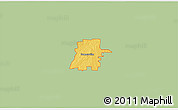 Savanna Style 3D Map of ZIP code 75442, single color outside