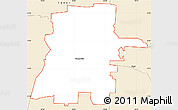 Classic Style Simple Map of ZIP code 75442