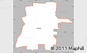 Gray Simple Map of ZIP code 75442