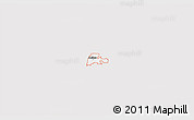 Silver Style 3D Map of ZIP code 75454, single color outside