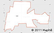 Silver Style Simple Map of ZIP code 75454