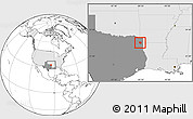 Blank Location Map of ZIP code 75563, highlighted country, highlighted state