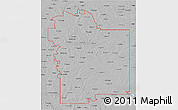 Gray 3D Map of ZIP codes starting with 756