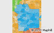 Political Shades 3D Map of ZIP codes starting with 756
