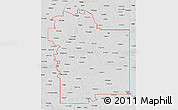 Silver Style 3D Map of ZIP codes starting with 756