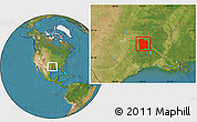 Satellite Location Map of ZIP codes starting with 756