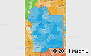 Political Shades Map of ZIP codes starting with 756