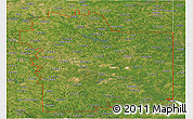 Satellite Panoramic Map of ZIP codes starting with 756