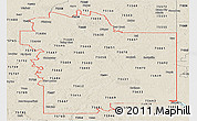 Shaded Relief Panoramic Map of ZIP codes starting with 756