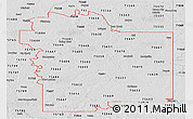 Silver Style Panoramic Map of ZIP codes starting with 756