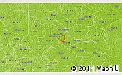 Physical 3D Map of ZIP code 75693