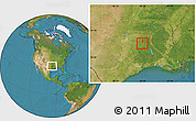 Satellite Location Map of ZIP code 75693