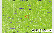 Physical Map of ZIP code 75693