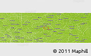 Physical Panoramic Map of ZIP code 75693