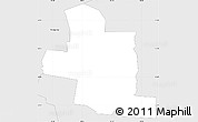 Silver Style Simple Map of ZIP code 75693