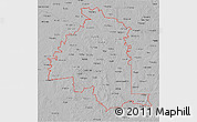 Gray 3D Map of ZIP codes starting with 757