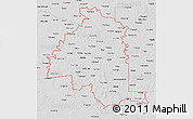 Silver Style 3D Map of ZIP codes starting with 757