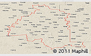 Shaded Relief Panoramic Map of ZIP codes starting with 757