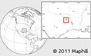Blank Location Map of ZIP code 75701