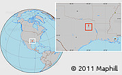 Gray Location Map of ZIP code 75701