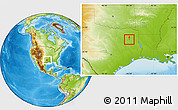 Physical Location Map of ZIP code 75701