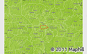 Physical Map of ZIP code 75701